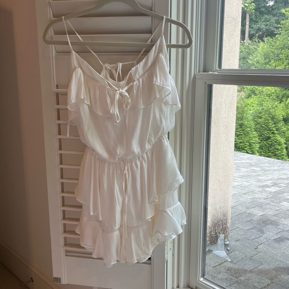 Mustard seed ruffle cami romper from Fab’rik!